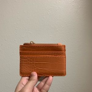 CARDHOLDER ORANGE TEXTURE